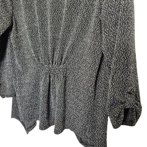 Carol Rose Petite Cozy‎ Black & White Open-Front Cardigan With Dolman Sleeves XL - Picture 2 of 11